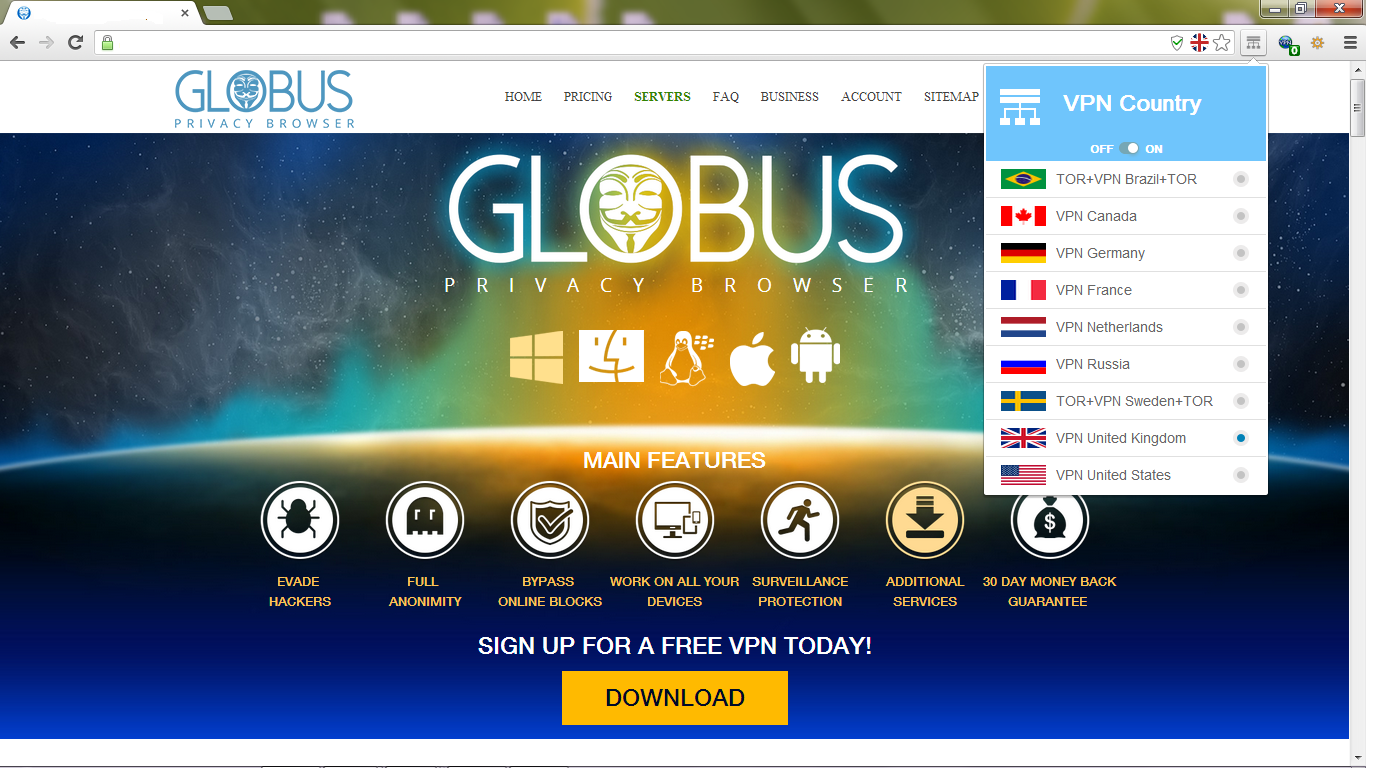 Globus browser